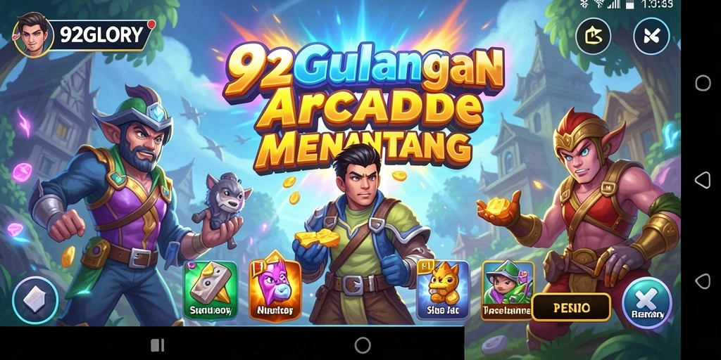 Screenshot gameplay 92GLORY menampilkan aksi seru dan grafis memukau.