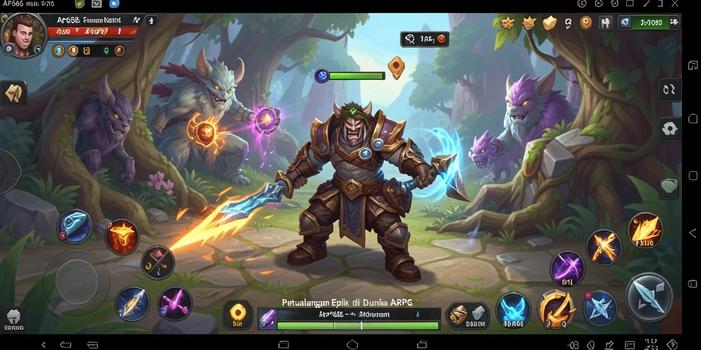 Menampilkan aksi intens dalam gameplay ARPG yang mendebarkan.