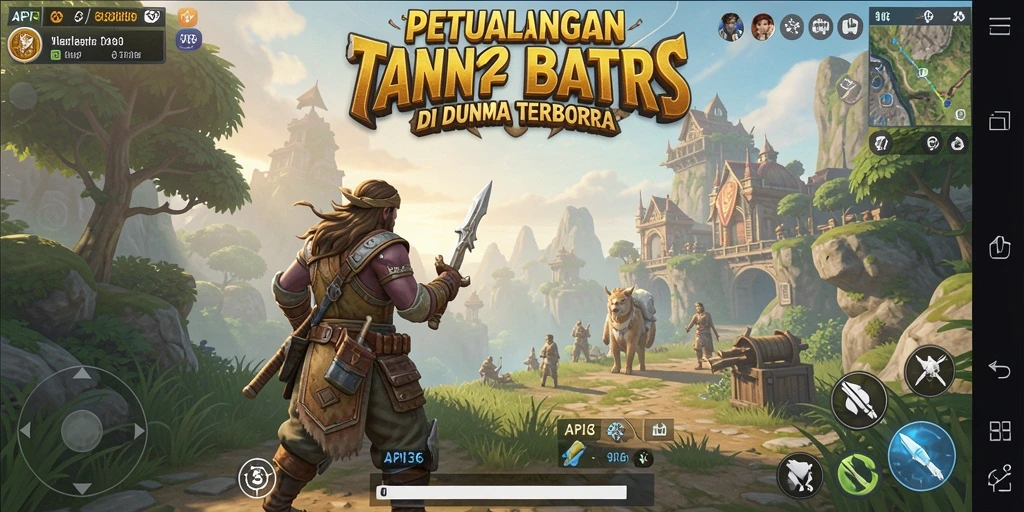 Screenshot API36 menampilkan keindahan dunia terbuka yang luas.