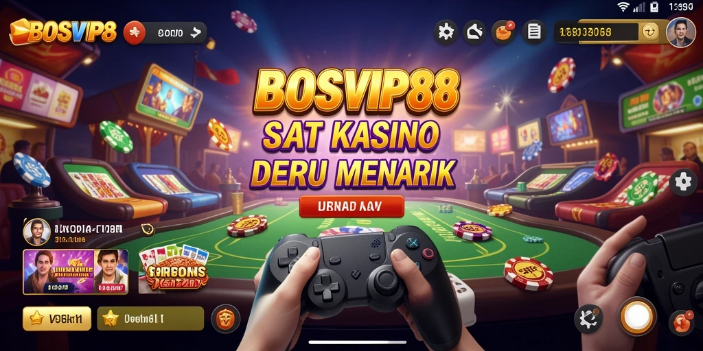 Tampilan utama gameplay Kasino BOSVIP88 dengan grafik menarik.