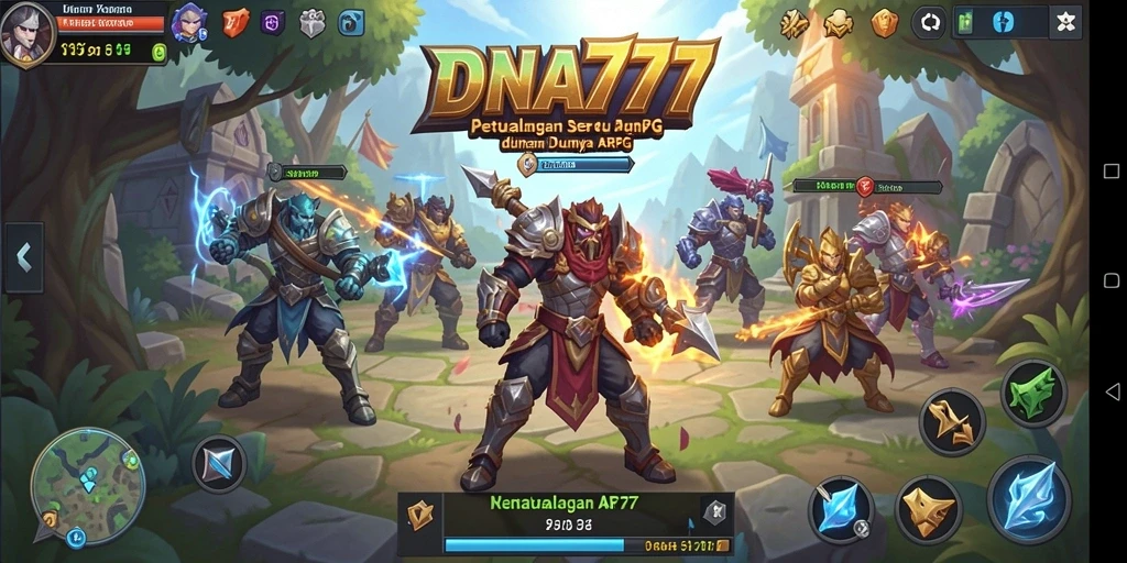 Screenshot gameplay ARPG di DNA777 yang menampilkan aksi seru.