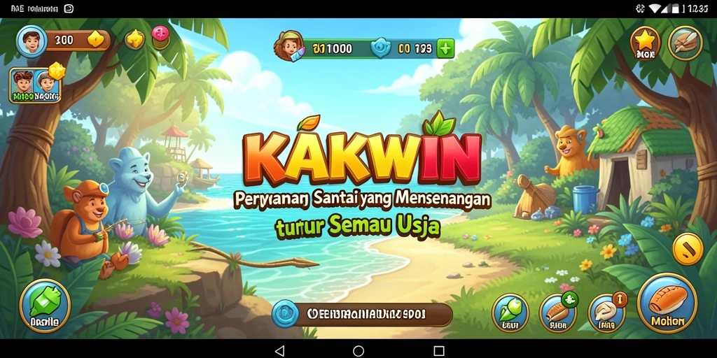 Tampilan seru KAKWIN dengan gameplay yang santai.