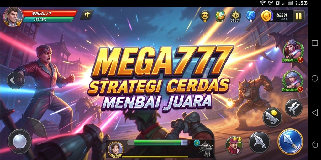 Tampilan gameplay strategis yang mendebarkan dalam MEGA777.