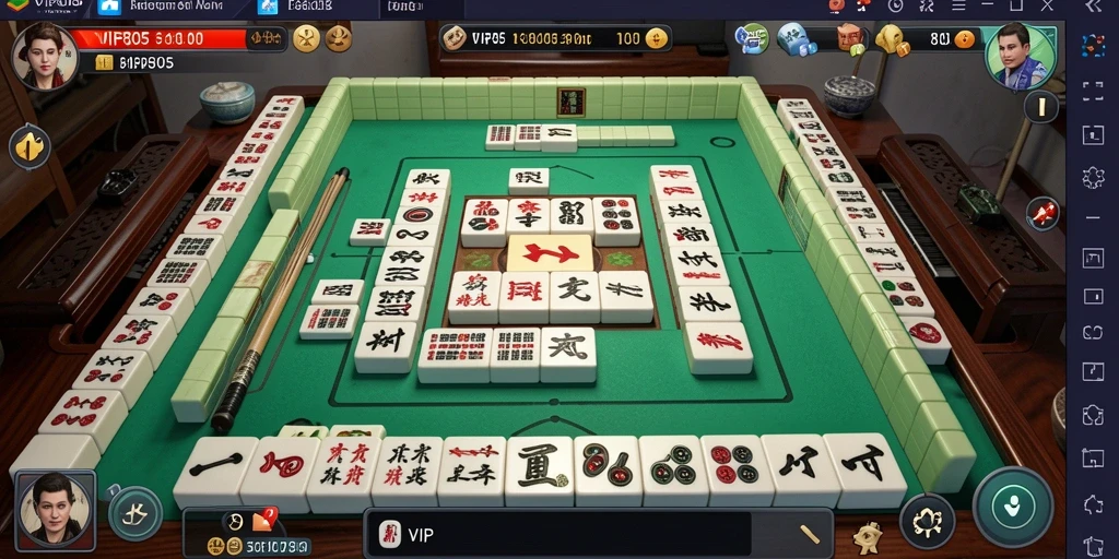 Screenshot gameplay VIP805 dengan tampilan Mahjong yang menarik.